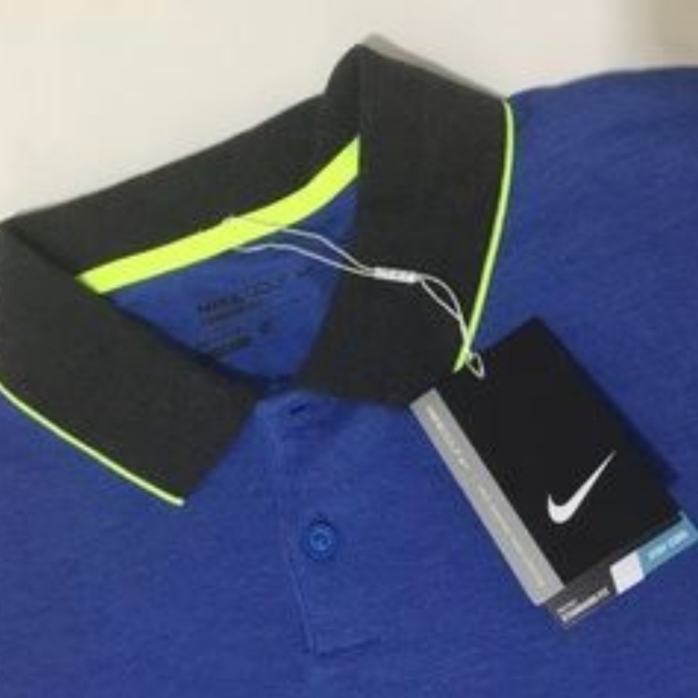 Nike Tour Performance Standard Fit Blue Golf Polo
